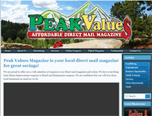 Tablet Screenshot of peakvaluesmagazine.com